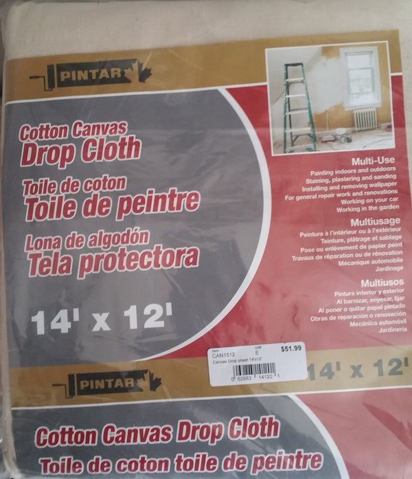 Pintar Cotton Canvas Drop Cloth - Assorted Sizes